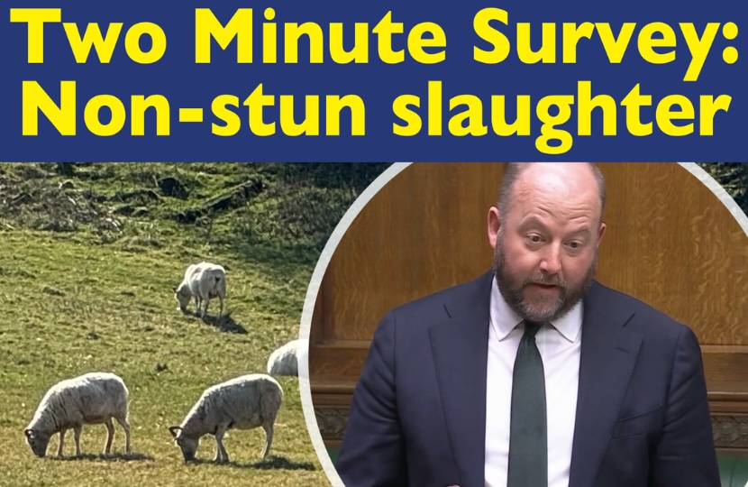 Non-stun slaughter survey